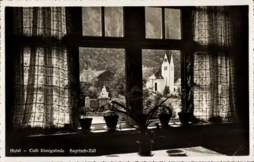 Ak Bayrischzell im Mangfallgebirge Oberbayern, Hotel Café Königslinde