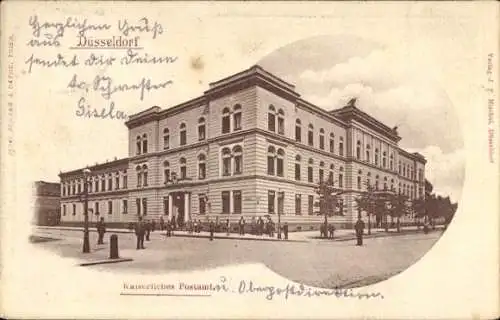 Ak Düsseldorf am Rhein, Kaiserliches Postamt