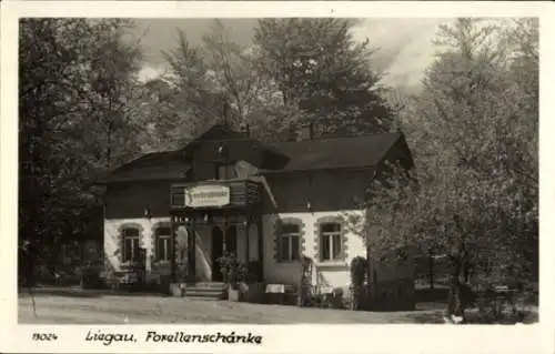 Ak Liegau Augustusbad Radeberg in Sachsen, Forellenschänke