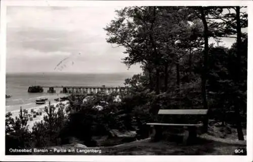 Ak Ostseebad Bansin Heringsdorf auf Usedom, Partie am Langenberg