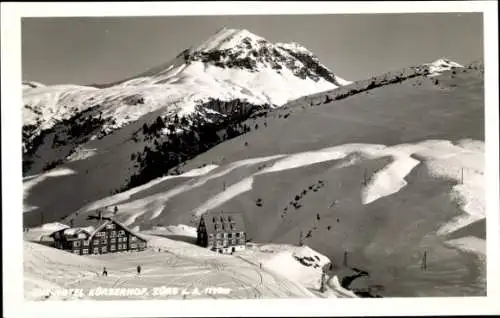 Ak Zürs am Arlberg Vorarlberg, Luz-Hotel, Schnee