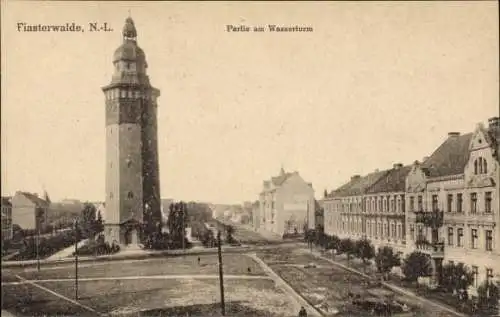 Ak Finsterwalde in der Niederlausitz, Wasserturm