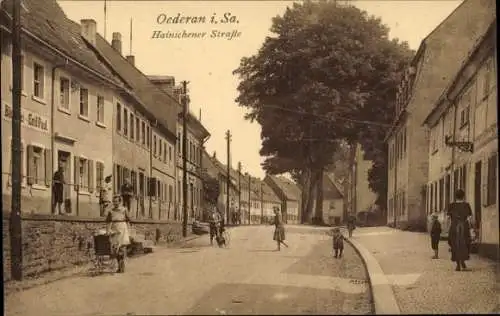 Ak Oederan in Sachsen, Hainichener Straße, Bäckerei