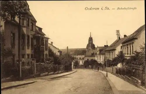Ak Oederan in Sachsen, Bahnhofstraße