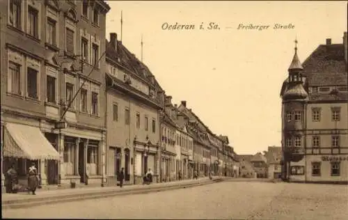 Ak Oederan in Sachsen, Freiberger Straße