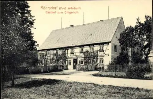 Ak Röhrsdorf Klipphausen in Sachsen, Gasthof zum Erbgericht