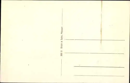 Ak Meißen an der Elbe, Kalkberg, Straßenpartie