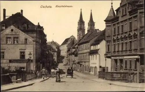 Ak Oschatz in Sachsen, Hospitalstraße, Photographie-Geschäft