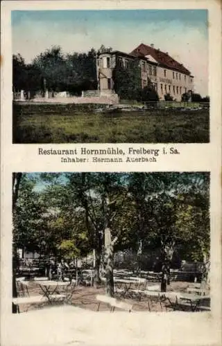 Ak Freiberg in Sachsen, Restaurant Hornmühle