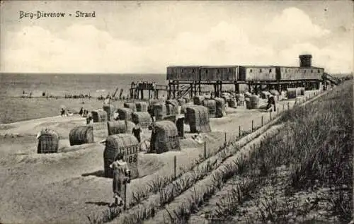 Ak Dziwnów Berg Dievenow in Pommern, Strand