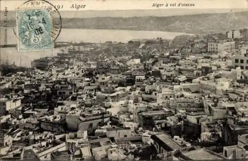Ak Algier Algier Algerien, Gesamtansicht