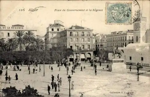 Ak Algier Algier Algerien, Place du Government und Régence