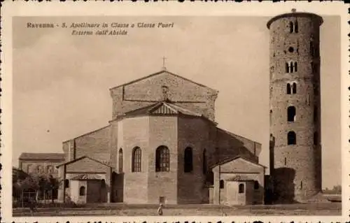 Ak Ravenna Emilia Romagna, S. Apollinare in Classe o Classe Fuori, Esterno dall'Apse