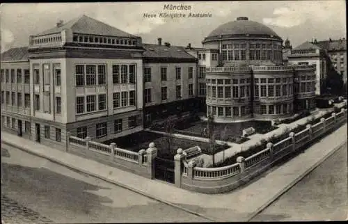 Ak München, Neue Königliche Anatomie, Außenansicht