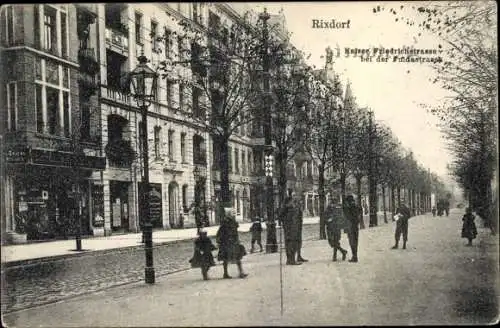 Ak Berlin Neukölln Rixdorf, Kaiser Friedrichstraße bei der Fuldastraße