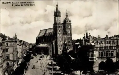Ak Kraków Krakau Polen, Eglise Notre Dame, Kirche
