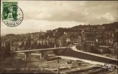 Ak Lausanne Kanton Waadt, Pont, Quartier de Chauderon