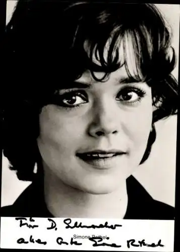 Ak Schauspielerin Simone Rethel, Portrait, Autogramm