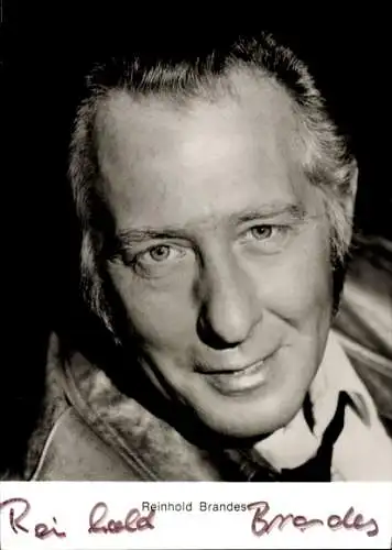Ak Schauspieler Reinhold Brandes, Portrait, Autogramm