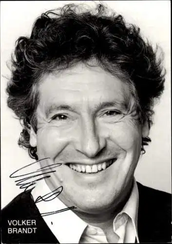 Ak Schauspieler Volker Brandt, Portrait, Autogramm