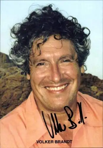 Ak Schauspieler Volker Brandt, Portrait, Autogramm