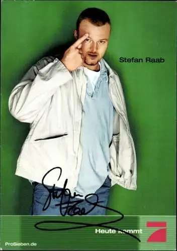 Ak Schauspieler Stefan Raab, Portrait, Autogramm, TV Total