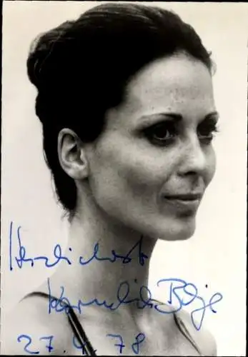 Ak Schauspielerin Kornelia Boje, Portrait, Autogramm