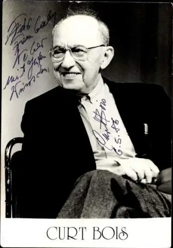 Ak Schauspieler Curt Bois, Portrait, Autogramm