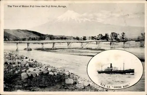 Ak NYK Line, Nippon Yūsen, Dampfer SS Hakone Maru, Mount Fuji