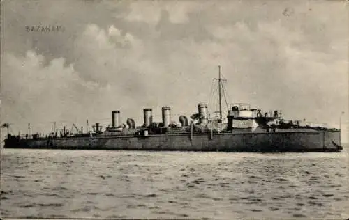 Ak Japanisches Kriegsschiff, Kaiserlich Japanische Marine, Sazanami