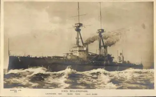 Ak Britisches Kriegsschiff, HMS Bellerophon