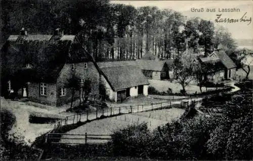 Ak Lassahn Zarrentin am Schaalsee, Ortspartie