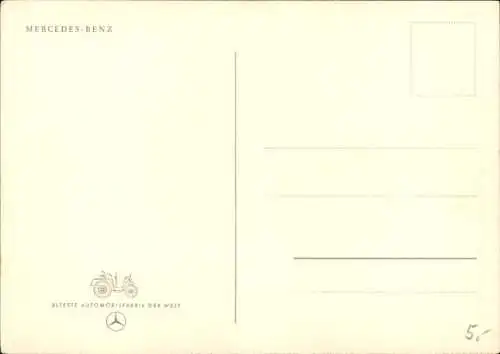 Künstler Ak Mercedes Benz 1904, Automobil, Fotoapparat, Familie