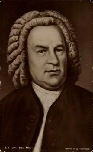 Ak Komponist Johann Sebastian Bach, Portrait