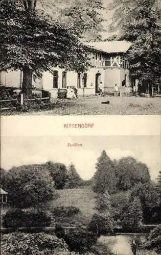 Ak Kittendorf in Mecklenburg, Mühle, Pavillon