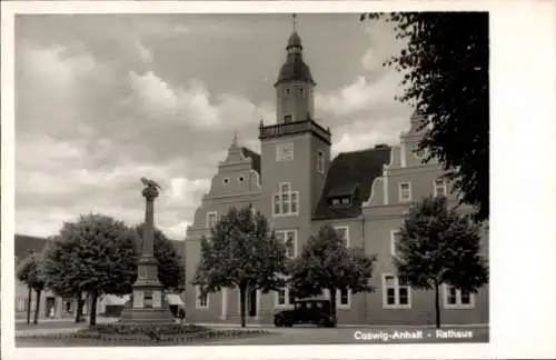 Ak Coswig in Anhalt, Rathaus