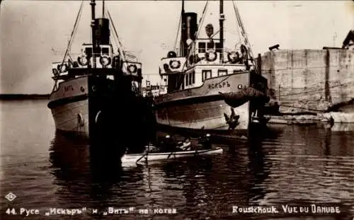 Ak Russe Roustchouk Bulgarien, Boote Iskar und Vit