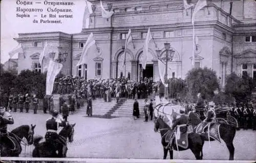 Ak Sofia Bulgarien, König verlässt das Parlament