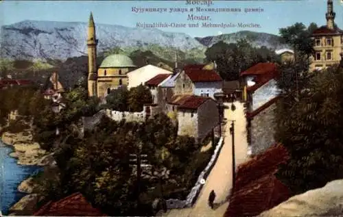 Ak Mostar Bosnien Herzegowina, Kujundžiluk-Gasse, Mehmedpasa Moschee