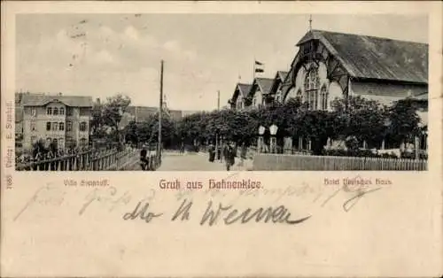 Ak Hahnenklee Bockswiese Goslar, Hotel Deutsches Haus, Villa Steinhoff