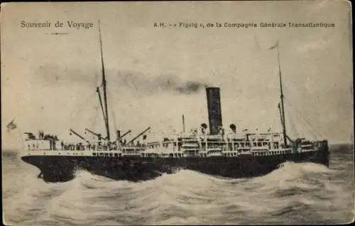 Ak Dampfer, Dampfschiff Figuig, CGT French Line