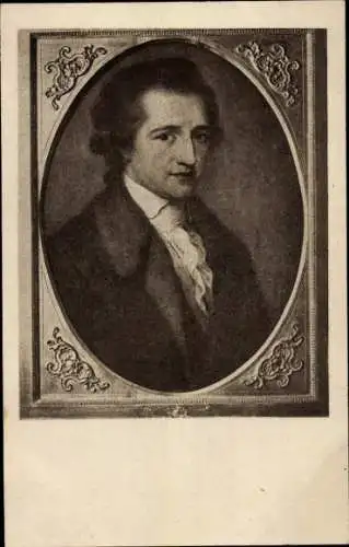 Künstler Ak Kauffmann, Angelika, Schriftsteller Johann Wolfgang von Goethe, Portrait