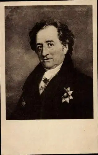 Künstler Ak Dawe, Schriftsteller Johann Wolfgang von Goethe, Portrait