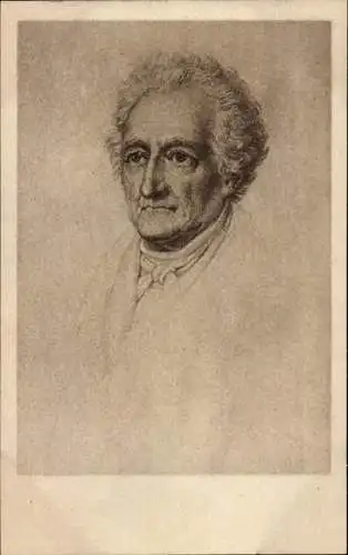 Künstler Ak Schwerdtgeburth, Schriftsteller Johann Wolfgang von Goethe, Portrait