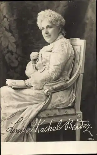 Ak Schauspielerin Louise Kachel-Bender, Portrait