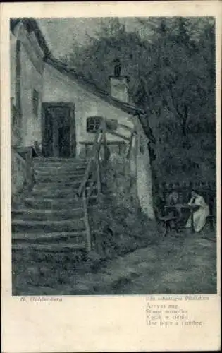 Künstler Ak Goldenberg, H., Ein schattiges Plätzchen