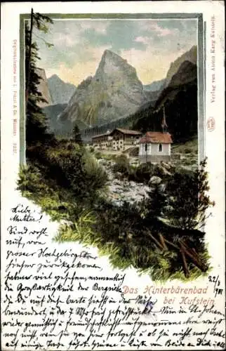 Ak Hinterbärenbad in Tirol, Gesamtansicht