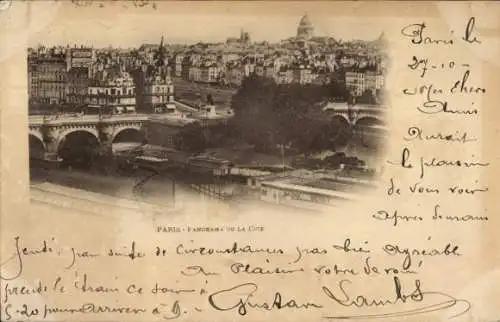 Ak Paris IV, Panorama der Stadt