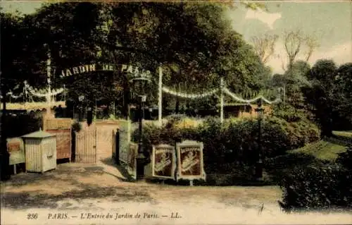 Ak Paris, Jardin de Paris