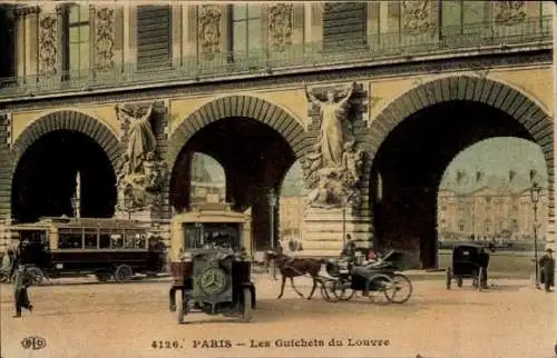 Ak Paris I Louvre, Theken des Palais du Louvre